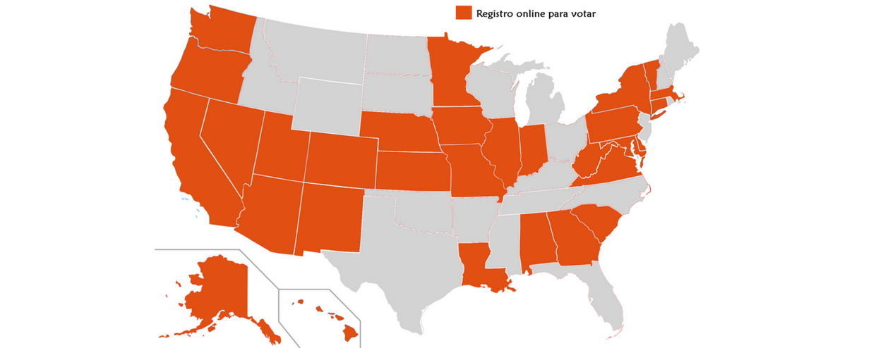 Aumenta la adopción de registro online para votar en EEUU